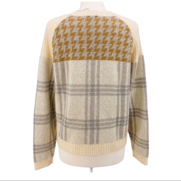 Woolrich Plaid Houndstooth Wool Mohair Blend - Picture 4 of 9